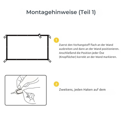 TinyBeam™ 100” Projektionsleinwand